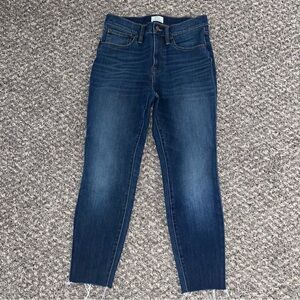 J.Crew Raw Hem High Rise Skinny Jeans
